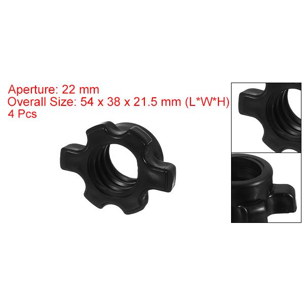 uxcell ダンベルバーナットバーベルネジ スピンロックカラーネジ 六角
