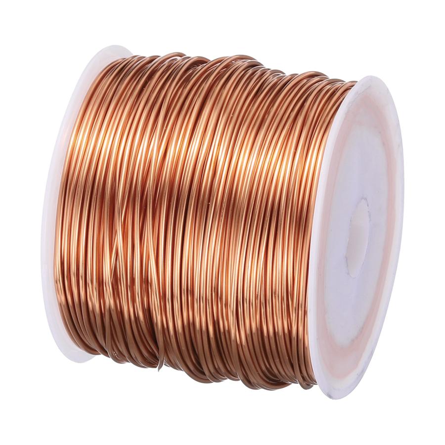 uxcell 0.8mm磁線 138ft 銅エナメル線 エナメル磁線コイル 200g 155