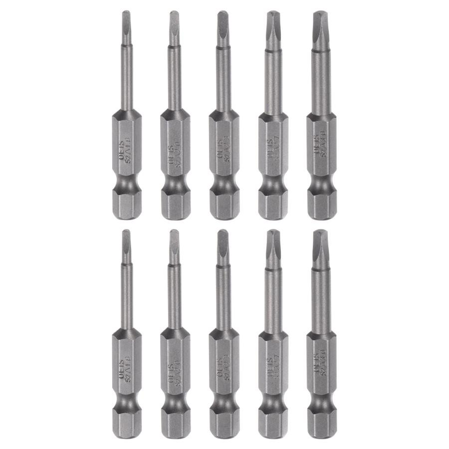 uxcell 10個セット TA1.8-TA3.0 三角ネジドライバービット 1/4