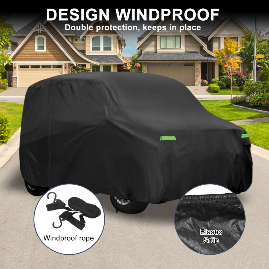 X AUTOHAUX 380x148 x143cm 【台風季節対応】暑さ対策 自動車カバー 雹