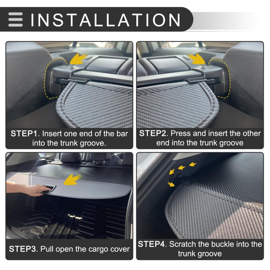 Motoforti BMWに対応 X5 2007-2018用車のトランク用リトラクタブル プライバシー保護 キャンバス グロスブラックの画像