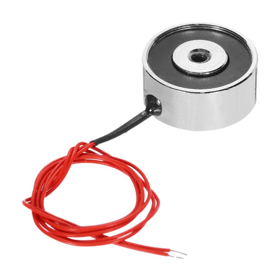 uxcell リフト保持電磁石 DC12V 5KG 吸引ディスク 電動リフティング