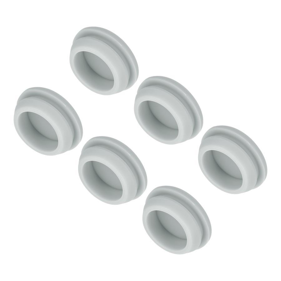 uxcell 6個 シリコンスナップインロッキングホールプラグ 22mm直径狭溝幅2.5mmパネルシールカバーラウンド防水シーリングプラグ ...