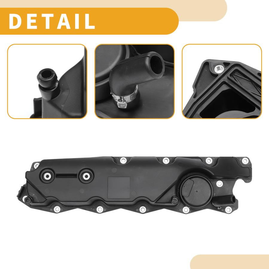 Partuto Volvoに対応S60 3.0L 2011-2016用エンジンバルブカバーNo.31319643フロントバルブロッカーカバー ...