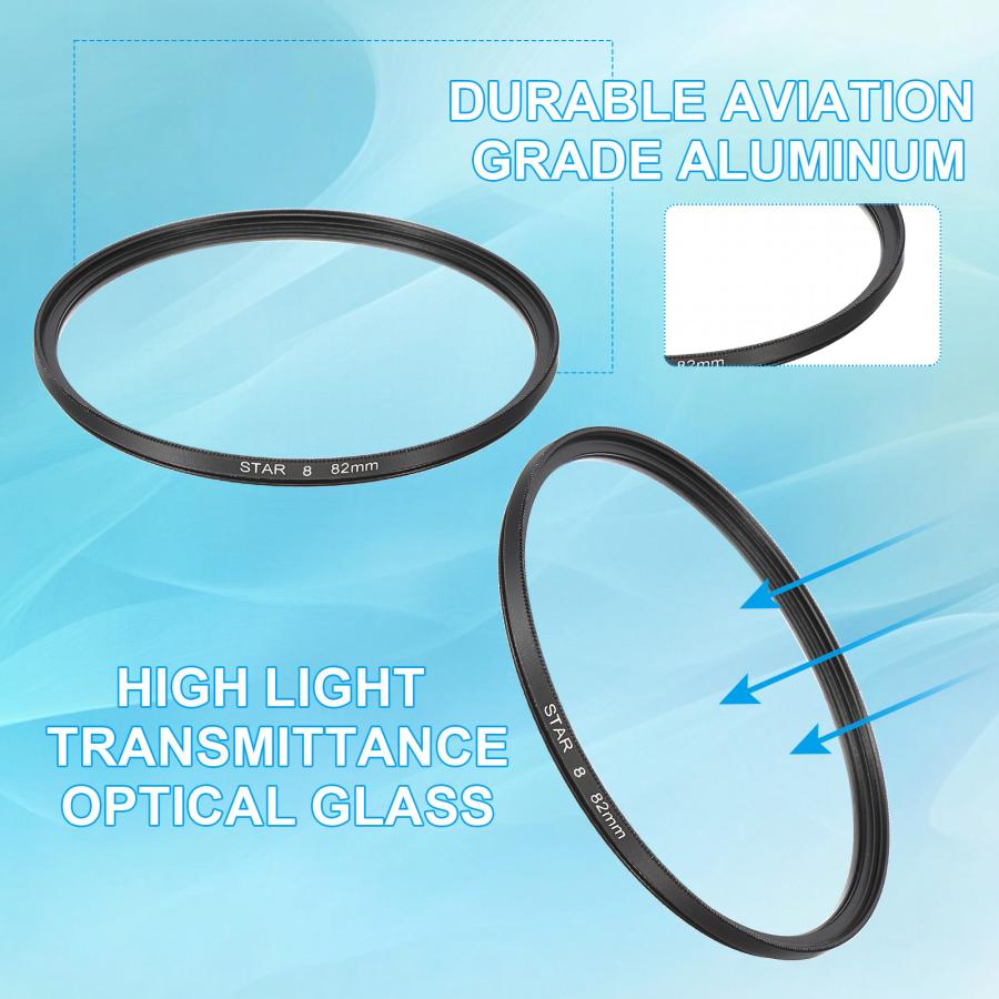 uxcell 52mm スターレンズフィルター スターバーストレンズフィルター