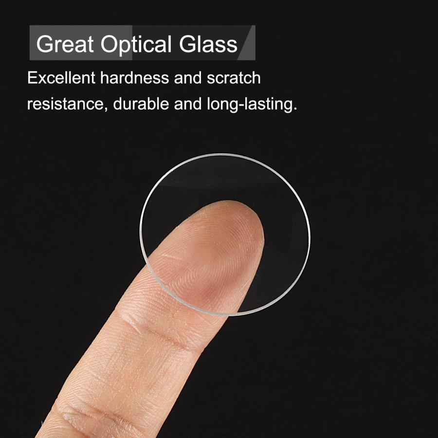uxcell 16個のウォッチ水晶ガラスレンズ 29mmシングルドームラウンド