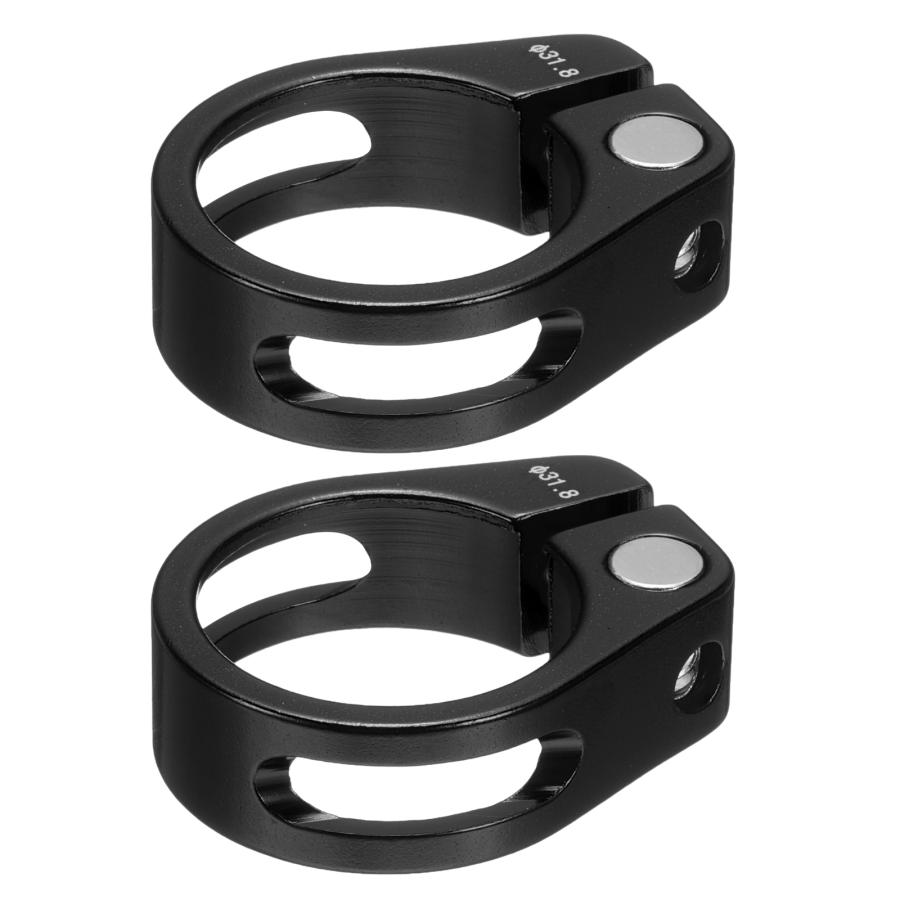 uxcell 2pcs バイクシートポストクランプ31.8mm バイククリップ