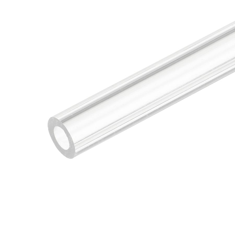 uxcell アクリルパイプ 透明 硬質 丸型 プラスチック チューブ 内径