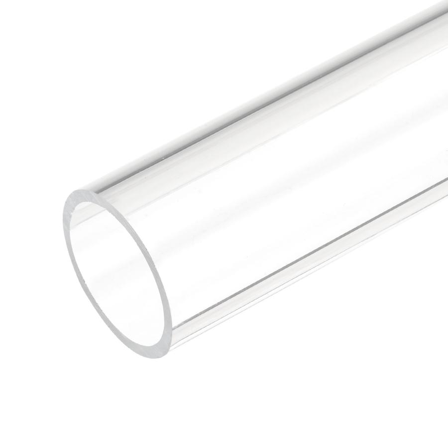 uxcell アクリルパイプ 透明 硬質 丸型 プラスチック チューブ 22mm
