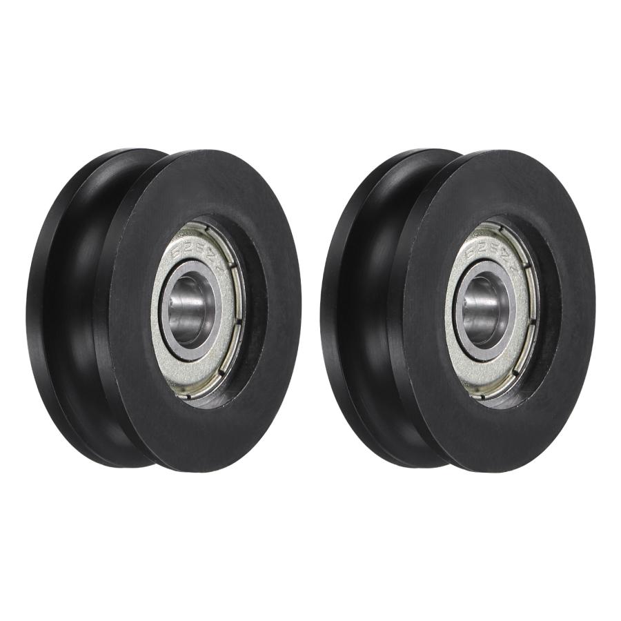 uxcell 2個U626ZZ POMプーリーU溝ボールベアリング6 x 30 10mm U溝