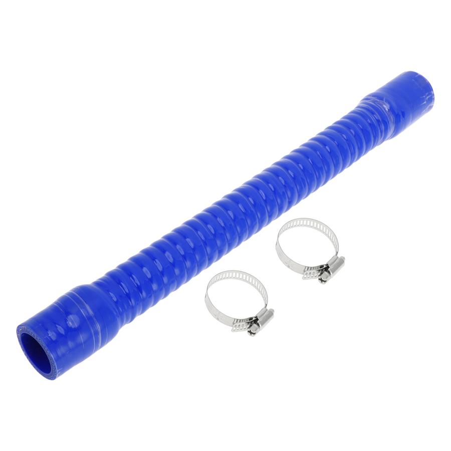 X AUTOHAUX ブルー 長さ400mm内径30mm ホースバンド付き シリコン