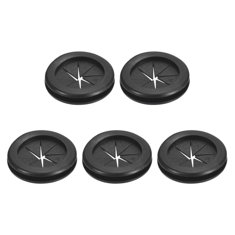 uxcell 5個 ラバーグロメット内径/29mm 配線孔キャップ 両面保護 ゴム