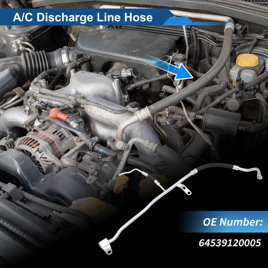 HOPESPANNER BMWに対応 535i 2011-2016用A/C冷媒液ホース圧力ホースエアコンパイプラインNo.64539120005ゴム鉄_2