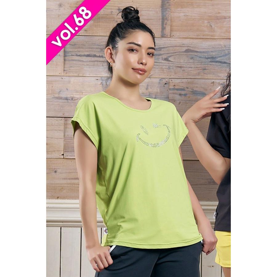 MIKALANCE MIKANO ミカノ ミカランセ エアリーTシャツ(クリスタル 