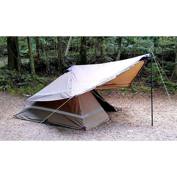 YOKA ヨカ PUP TARP TIPIに連結でき、簡易シェルターとしても YOKA ヨカ PUP TARP TIPIに連結でき、簡易シェルターとしても