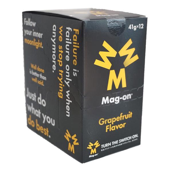 Mag-on マグオン エナジージェル 新着 グレープフルーツ味 1箱 12個 マラソン トレラン エネルギージェル ロードバイク 補給食 史上一番安い サイクリング 登山 エネルギーゼリー