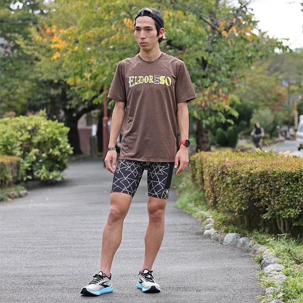 ELDORESO エルドレッソ Kiptum Middle Spats(Black) E2405224 メンズ・レディース ハーフタイツ ランニングタイツ スパッツ ELDORESO エルドレッソ Kiptum Middle Spats(Black) E2405224 メンズ・レディース ハーフタイツ ランニングタイツ スパッツ