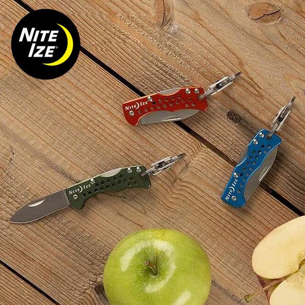 NITE-IZE ナイトアイズ DOOHICKEY KEY CHAIN KNIFE(ドゥーヒッキーキーチェーンナイフ) カラビナ付きフォールディングナイフ KMTK-R7 ソロキャンプ アウトドア｜sotoaso