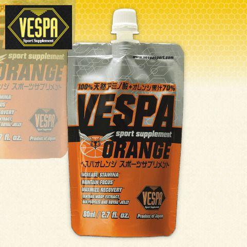 VESPA ベスパ オレンジ 100%天然アミノ酸＋オレンジ果汁70% 補給食、行動食、エネルギー補給｜sotoaso