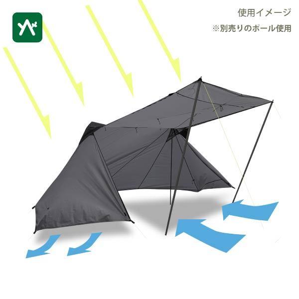 パーゴワークス ニンジャシェルター ダークグレー CT104DGR 2人用 | PAAGO WORKS | 05