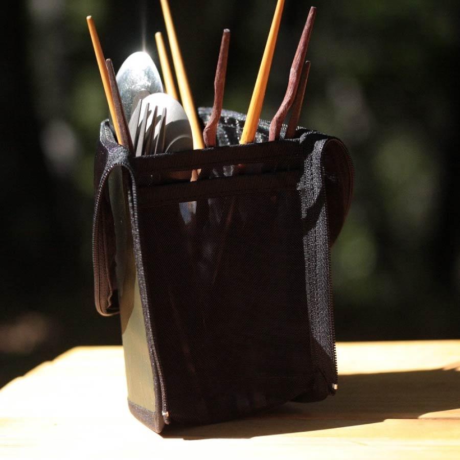 SotoLabo（ソトラボ） Dry mesh cutlery case Xpac DCC メッシュ