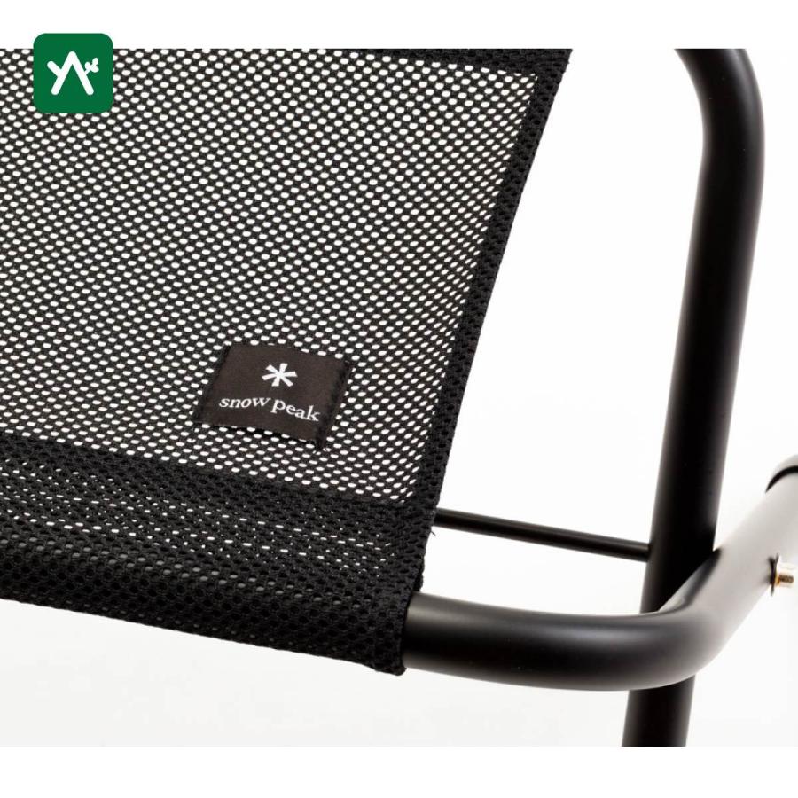スノーピーク メッシュFDベンチ ブラック LV-071M-BK 折り畳みの画像