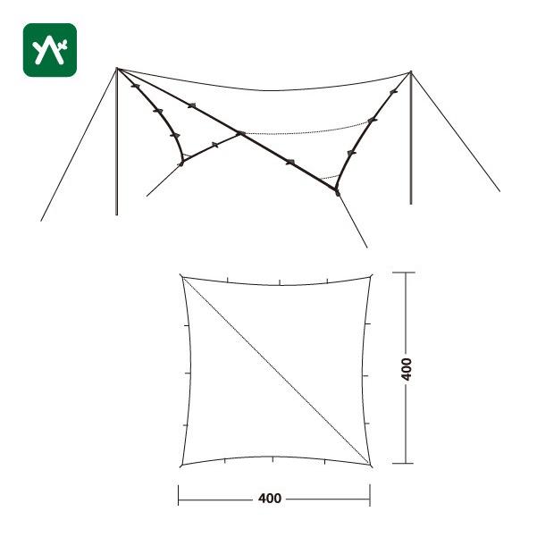ROBENS（ローベンス） タープ4×4 130041 ※ポール別売 : sotosotodays