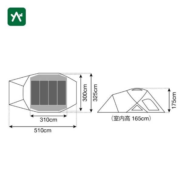 snow peak（スノーピーク） ランドブリーズPro.4 SD-644 4-6人用テント