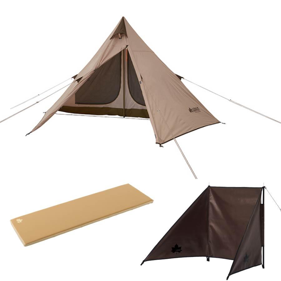 LOGOS（ロゴス） ソロキャンプ福袋 Tradcanvas Tepee 2ルームセット