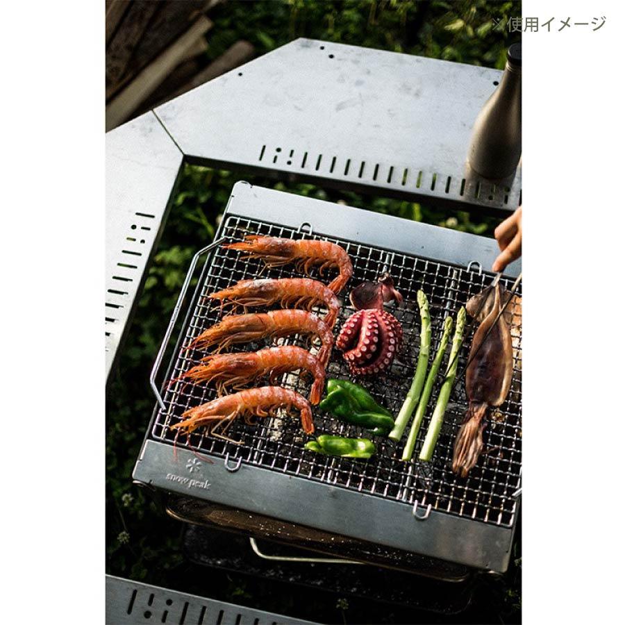 snow peak（スノーピーク） 焼アミ Pro.L ステンレス ST-032MAR 焚き火