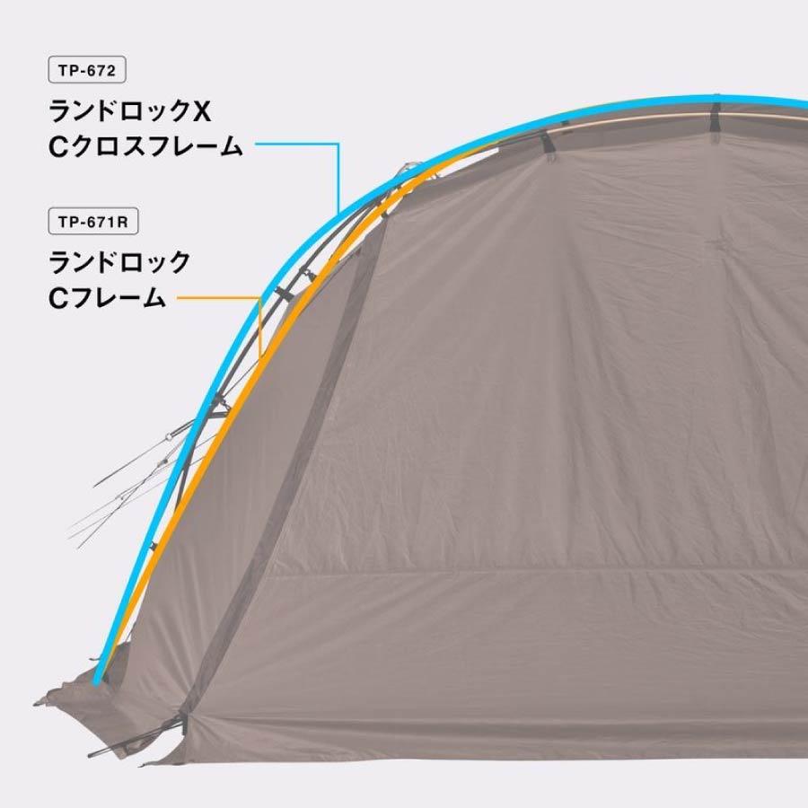 snow peak（スノーピーク） ランドロックX TP-672 2ルームシェルター
