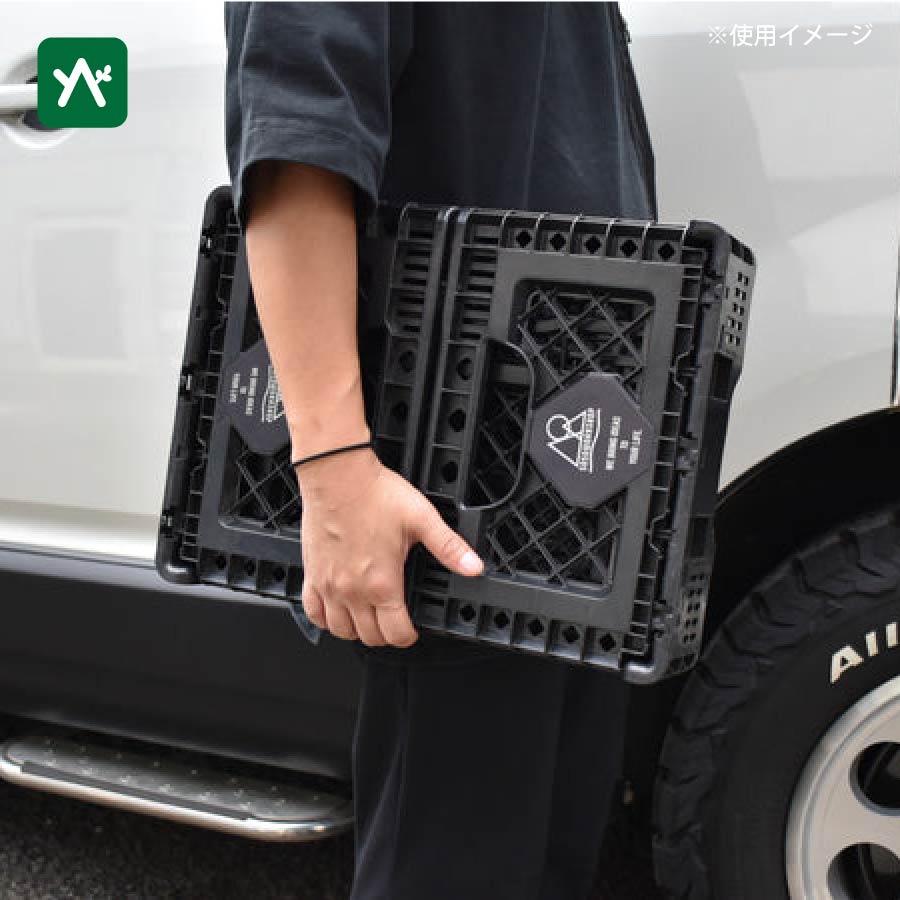 50/50ワークショップ SOLID FOLDING CONTAINER 25 ブラック TR036-5WS-4324 折り畳みコンテナ｜sotosotodays｜02