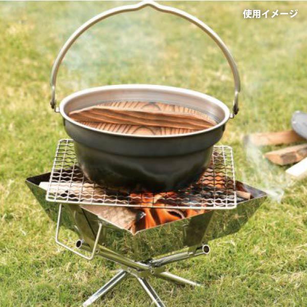 UNIFLAME ユニフレーム 焚き火鍋 18cm 659984 ステンレス製