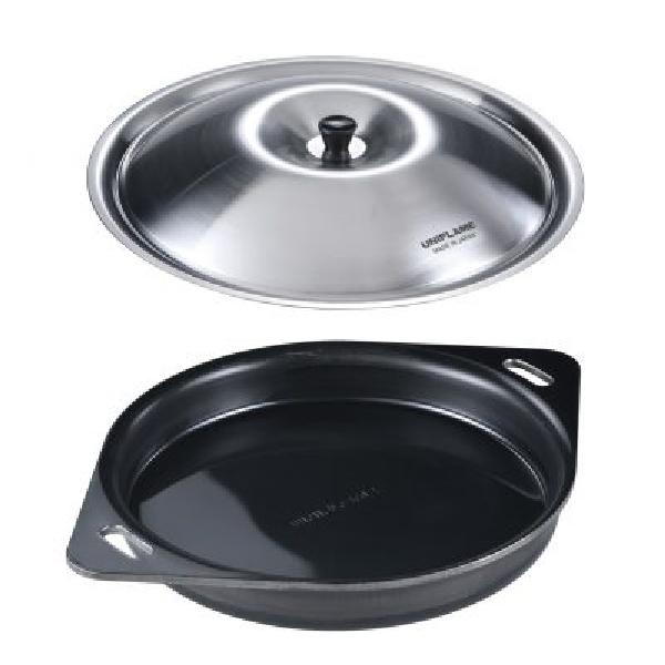 UNIFLAME（ユニフレーム） ラウンド鉄板＆リッド 683286 黒皮鉄板