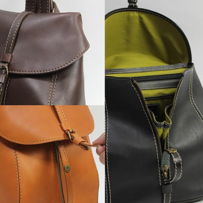 鞄職人がつくる本革大人のレディースリュック リュック レディース レザー おしゃれ 30代 40代 50代 本革リュック1512ワイド 日本製 1512w 革バッグ創 Yahoo 店 通販 Yahoo ショッピング