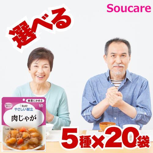 介護食 100袋 選べるセット キューピーやさしい献立 お好みで 選べる  