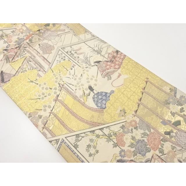 21年最新海外 宗sou 金糸源氏絵巻四季織出袋帯 リサイクル 着 Ys お茶道具 着物 宗 Sou 通販 Yahoo ショッピング 残りわずか Skylanceronline Com