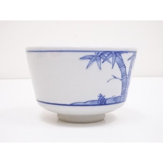 送関込 宗sou 中島黙仙造 安南染付茶碗（書付有）【道】 - コーヒー