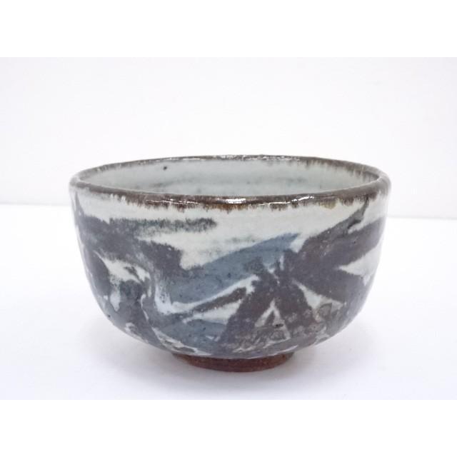 千寿】加藤陽児 織部茶碗◇茶道具/古美術/在銘/共箱/音が鳴る/ya64