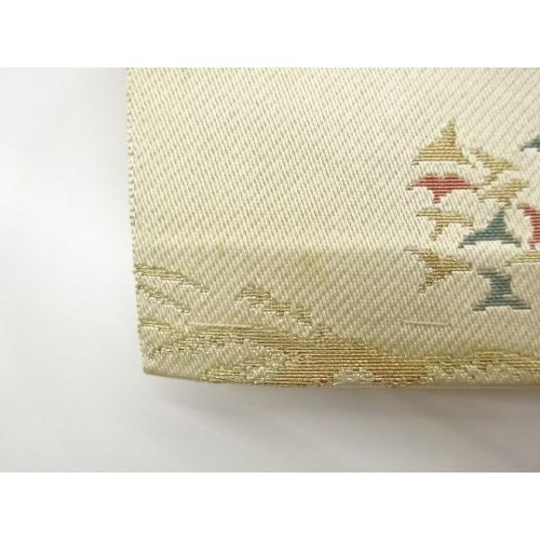 宗sou 本場筑前博多風景模様織出し名古屋帯【リサイクル】【着】 : お