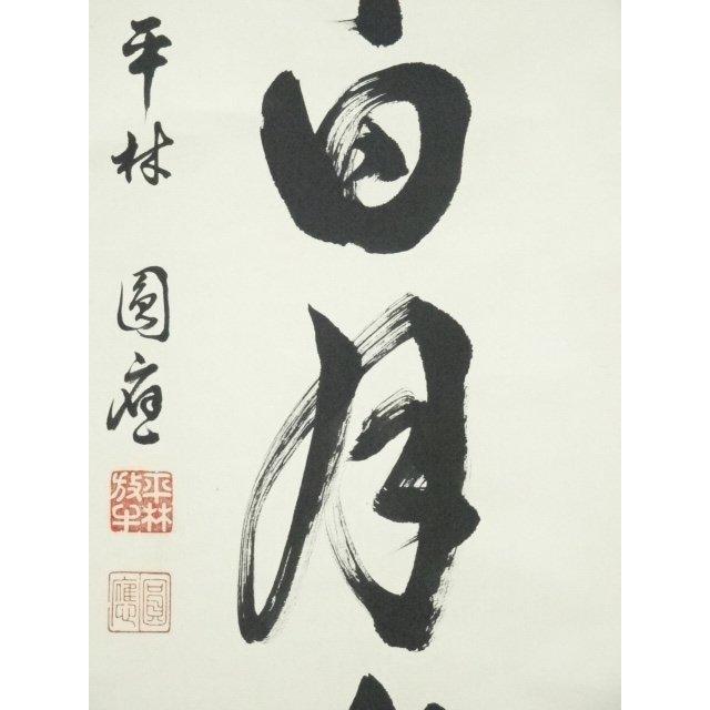 ys6734873; 宗sou 糸原圓應筆 「壺中日月長」一行書 肉筆紙本掛軸