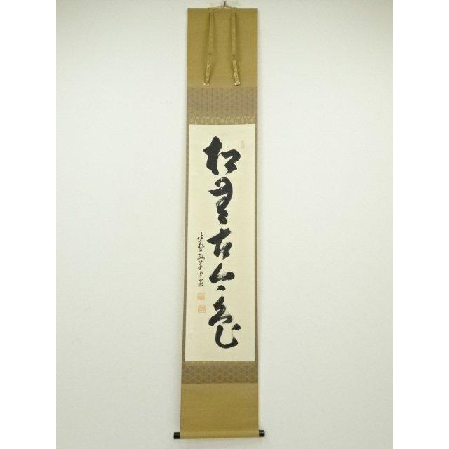 ys6753273; 宗sou 大徳寺小堀卓巌筆 「松無古今色」一行書 肉筆紙本