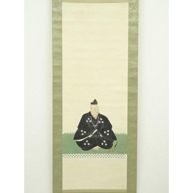 ys6799020; 宗sou 明治〜大正頃 無落款 毛利元就肖像画 肉筆紙本掛軸
