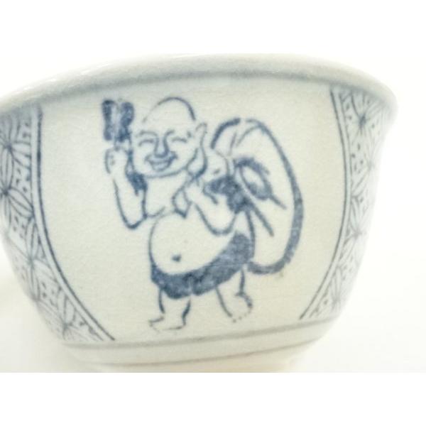 大津絵数茶碗10客与し三造共箱付き