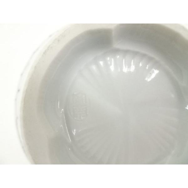 ys6814084; 宗sou 小川文斎造 光悦折鶴文蓋付飯茶碗5客（共箱）【道