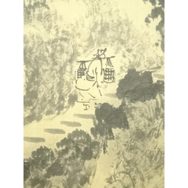 掛け軸 林雲鳳 水墨画 山水 時代物 古道具 茶道具 年代物 掛け軸林雲鳳