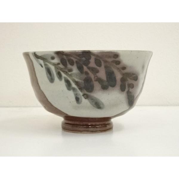 ys6926856; 宗sou 益子焼 木村萌子造 柿釉窓絵茶碗（共箱）【道】 : お