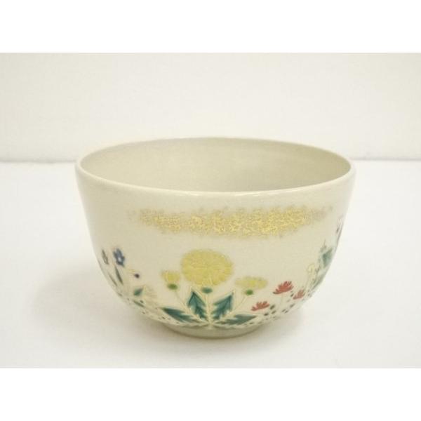 茶道具 京焼 加賀瑞山造 色絵金彩 花文 数茶碗 五客 N 9976 【公式通販】
