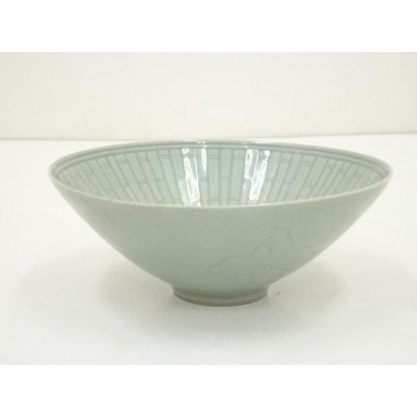 ys6939411; 宗sou 黄仁哲造 高麗青磁茶碗（共箱）【道】 : お茶道具