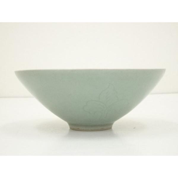 ys6939411; 宗sou 黄仁哲造 高麗青磁茶碗（共箱）【道】 : お茶道具